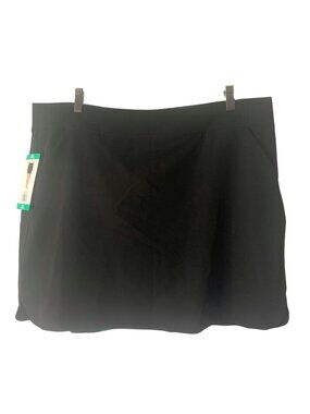32 DEGREES Black Women's Pull-On Lightweight Athletic Skort Skirt NWT Size XL